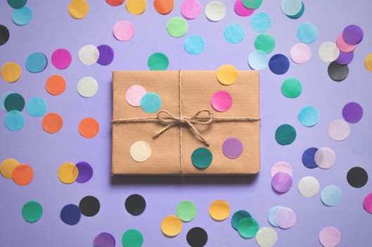 Gift with multi-colored polka dots | The Gifts of Introversion