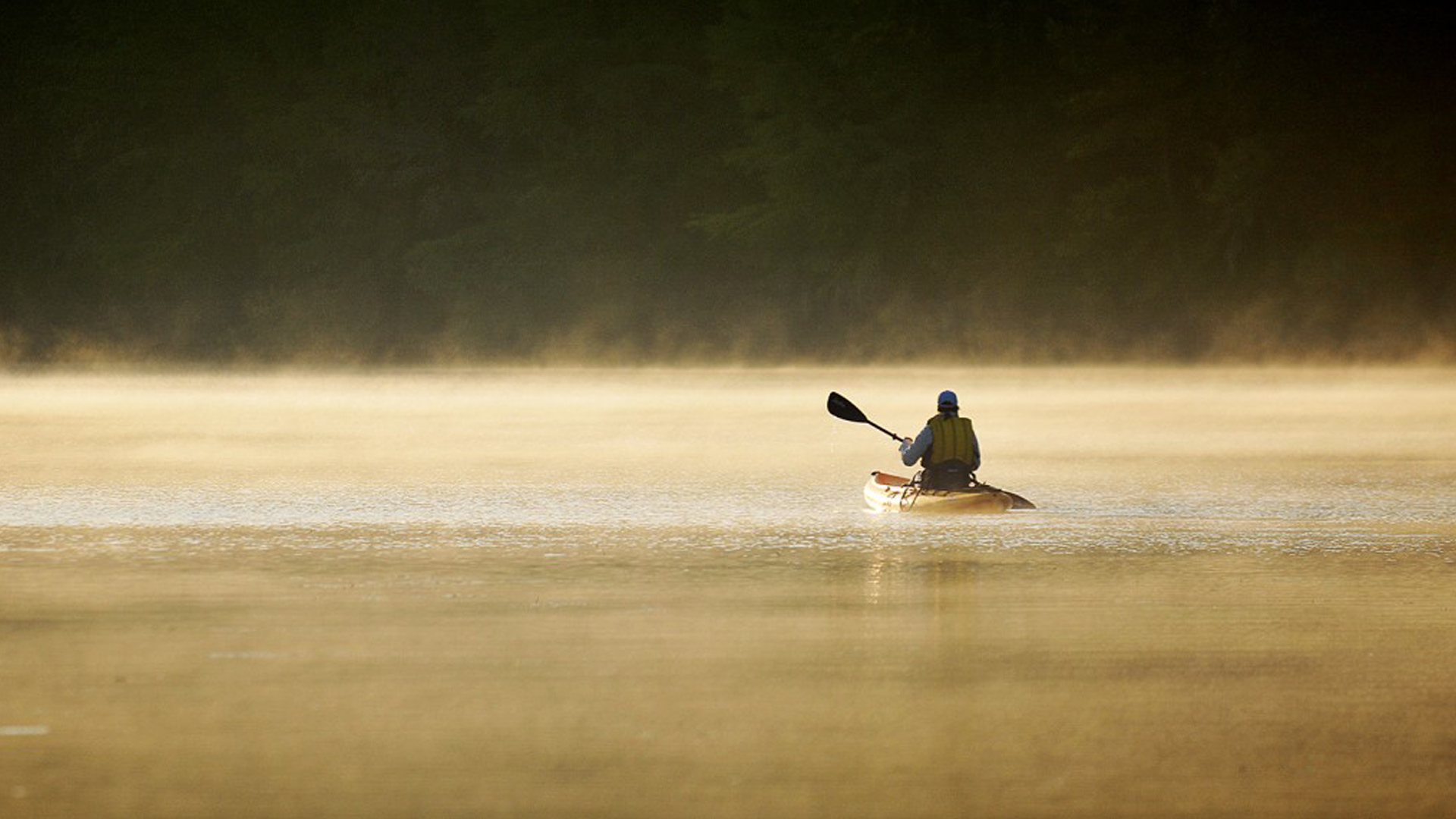 Kayaking on lake Austin