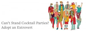cartoon group of people | Can't Stand Cocktail Parties? Adopt An Extrovert